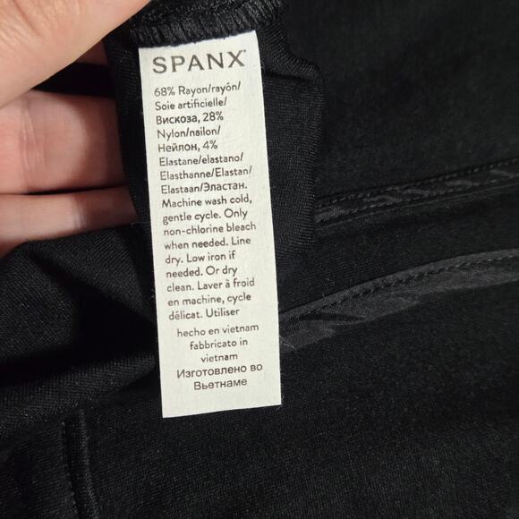 Spanx Wom 2XL TALL Plus Size Black Pants Sleeveless Jumpsuit NWT Sexy Date Night - Picture 14 of 15